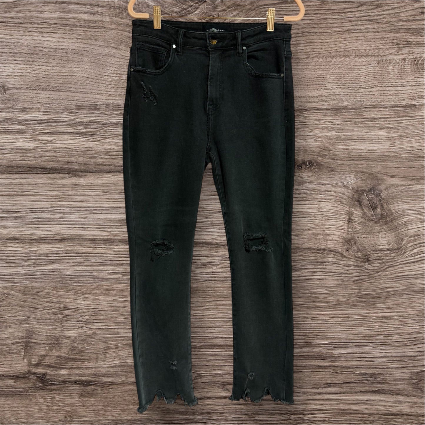 BLACK RISEN JEANS, 7