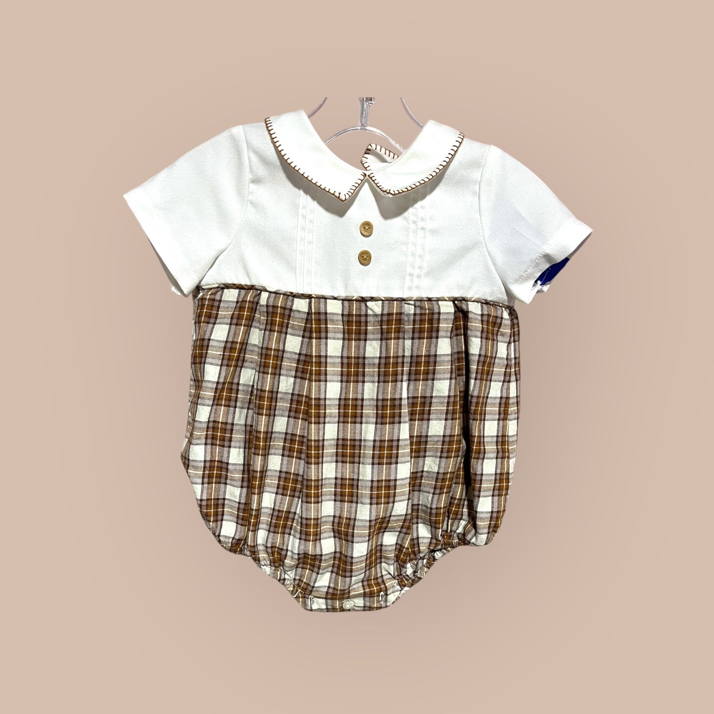 CREAM/ BROWN EDGEHILL BUBBLE, 9M