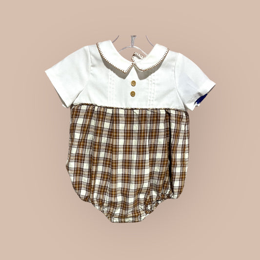 CREAM/ BROWN EDGEHILL BUBBLE, 9M